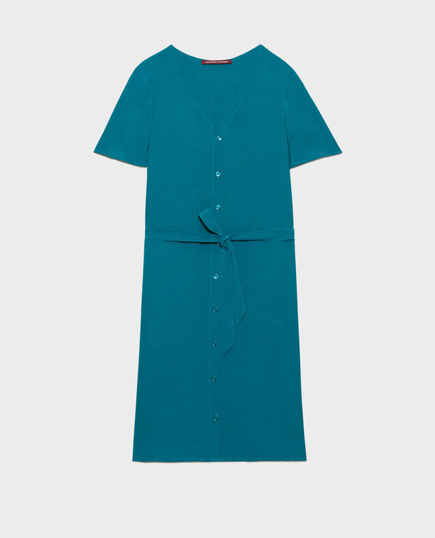 LAËTITIA - Vestido corto fluido 8906 harbor blue