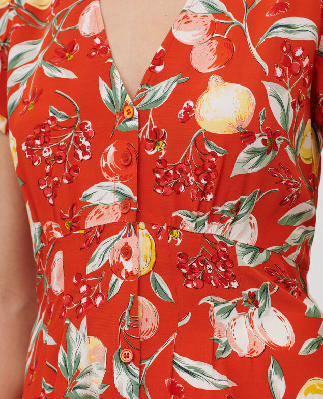 Top corto estampado 103 print orange