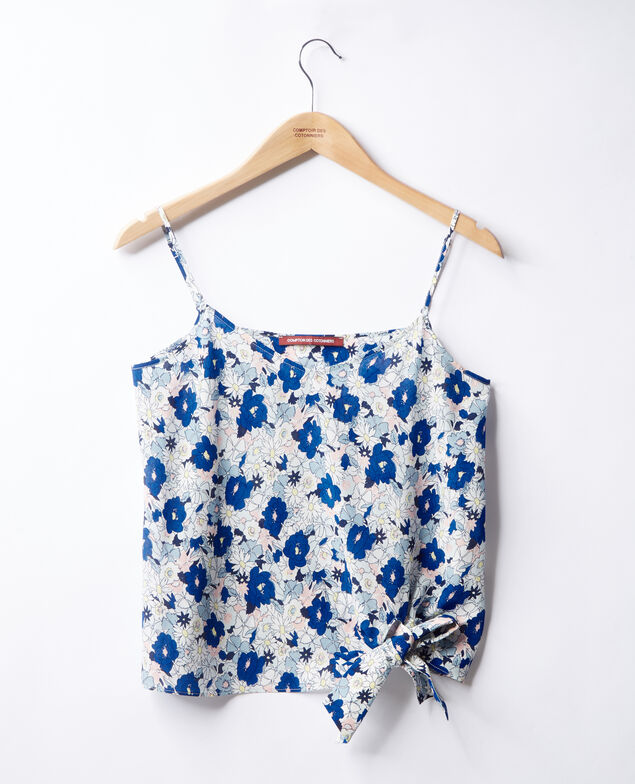 Top de seda Summer bloom ultra marine
