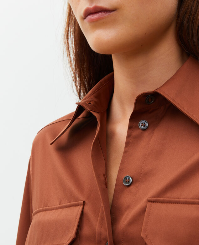  Camisa de hombre de algodón oversize Tortoise shell