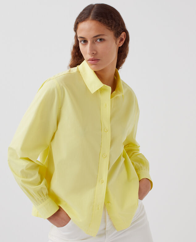 Camisa amplia de algodón H431 blazing yellow