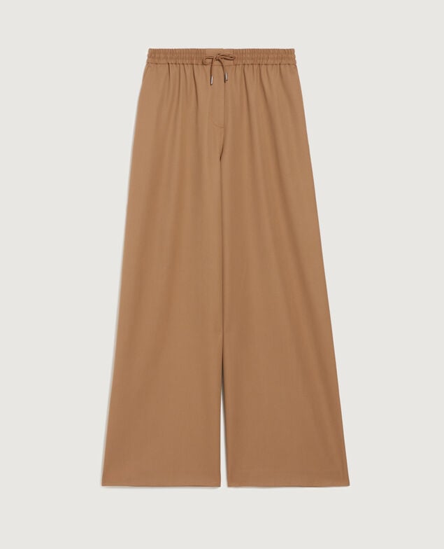 YVONNE - Pantalón amplio con pinzas K341 oak brown