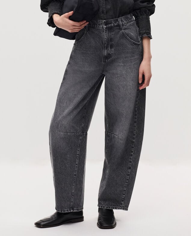 Jeans barrel - CHARLIE K081 dark gray