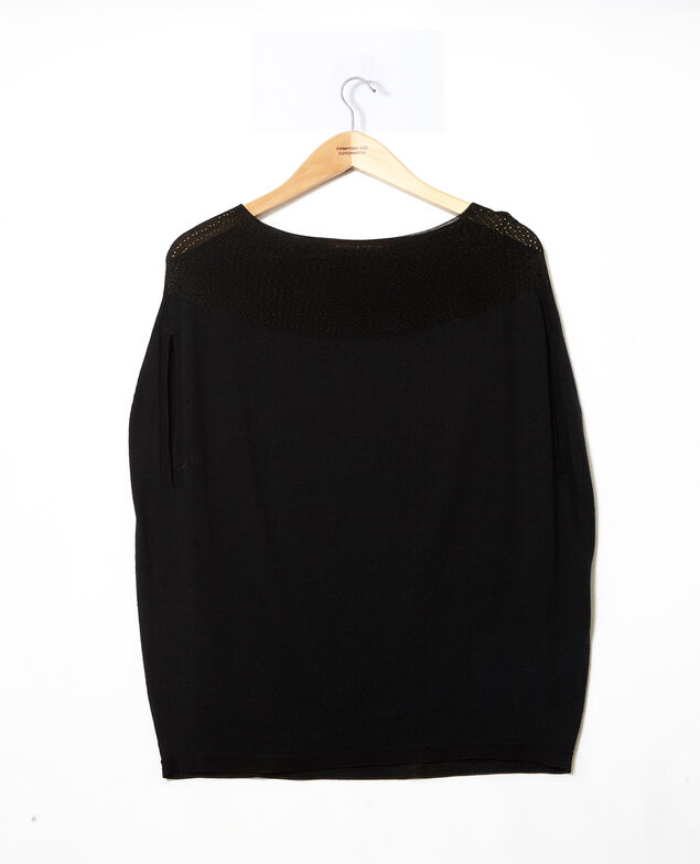 Jersey  wholegarment forma globo Noir