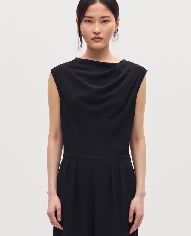 Mono de crepé satinado H091 black beauty
