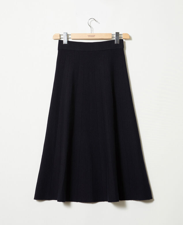 Falda evasé Dark navy