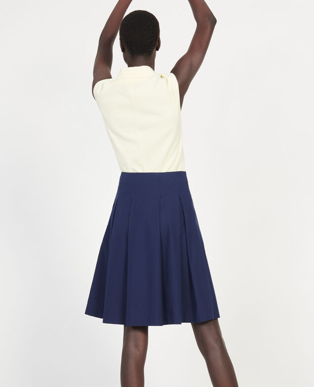 Falda de algodón Maritime blue