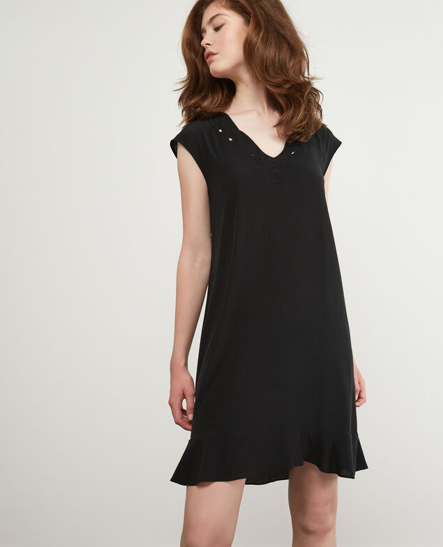 Vestido de seda Noir
