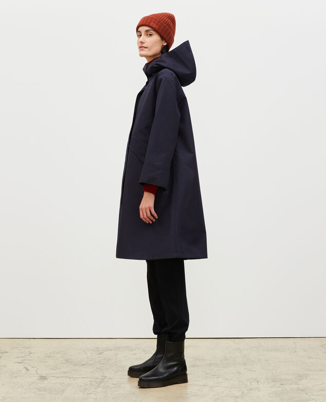 Parka larga con capucha Night sky
