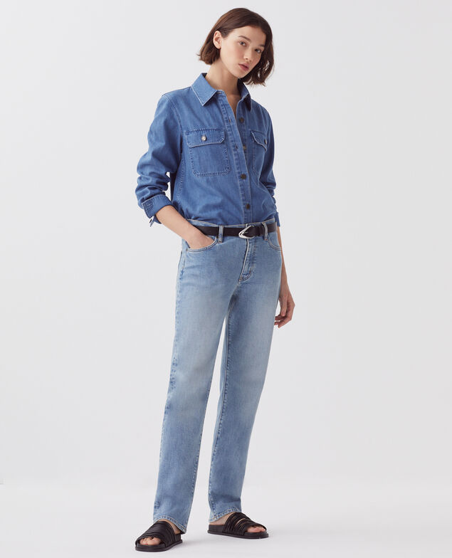 LILI - Jeans slim J610 light blue wash