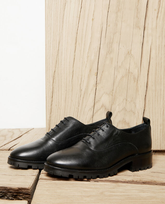 Zapatos  de cordones derbies de cuero Noir