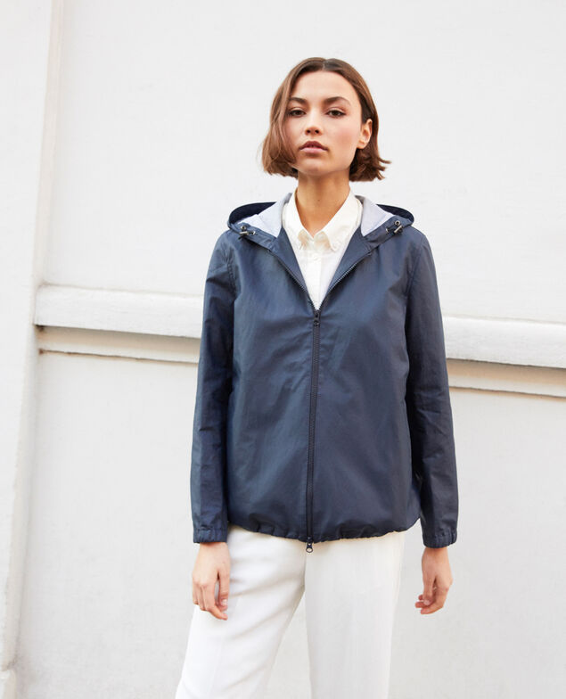 Parka ligera corta Dark navy