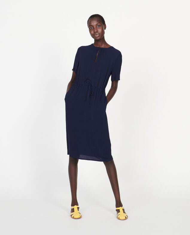 Vestido recto y fluido Maritime blue