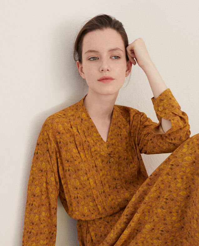 Vestido estampado Ld golden spice