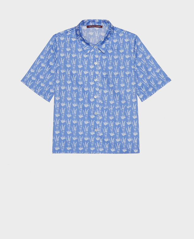 Camisa de algodón Moyen lavande persian jewel