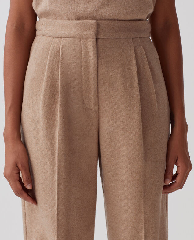 CAMILLE - Pantalón con pinzas I311 humus