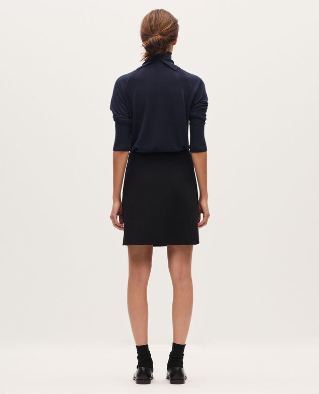 Falda corta de doble cara H091 black beauty