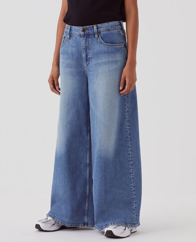 JEANETTE - Jeans anchos H651 vintage wash