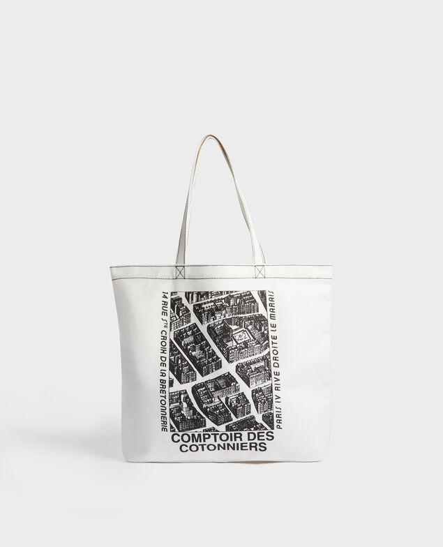 Bolso de tela estampada Black beauty