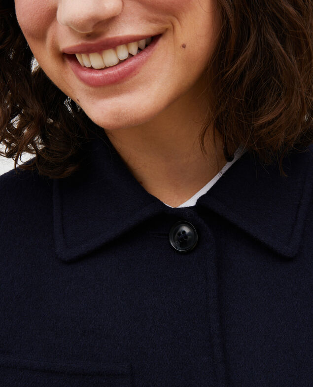  Chaqueta de lana con doble cara Night sky