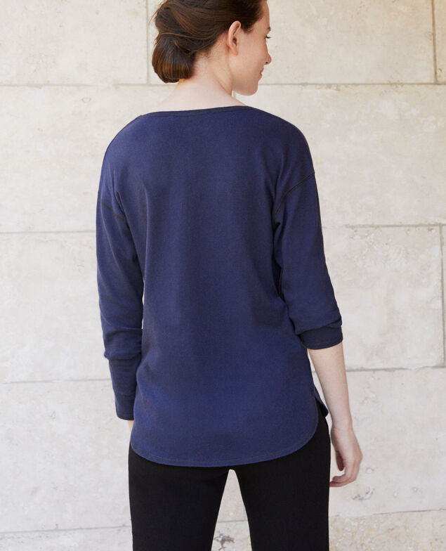 Camiseta de algodón Peacoat