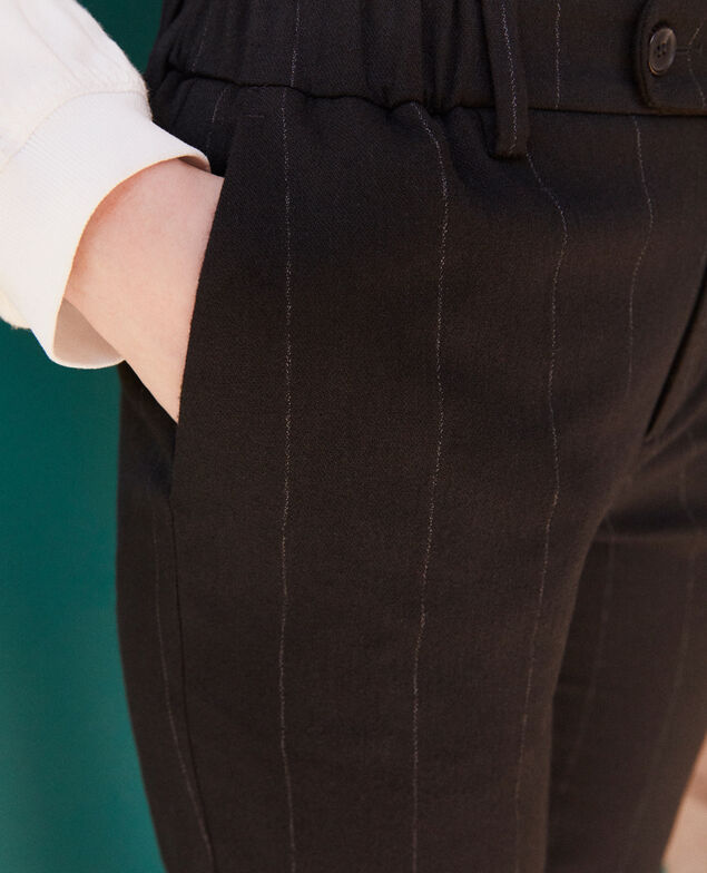 Pantalón corte carrot Negro