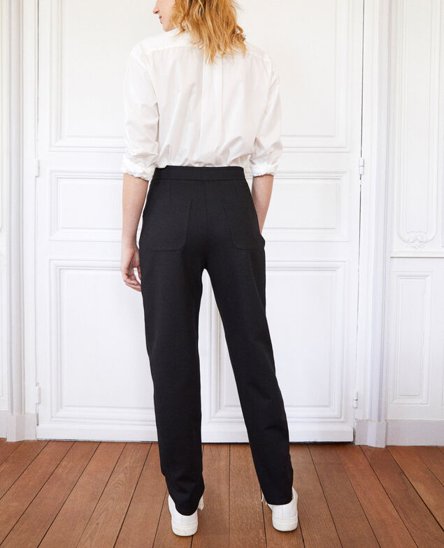 Pantalón corte carrot Noir