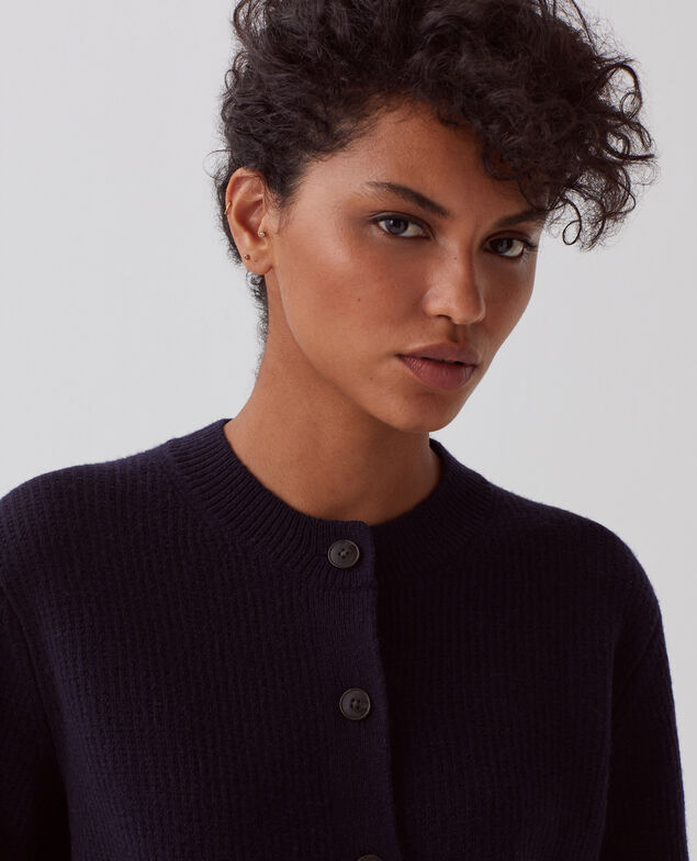 Cárdigan de lana U690 navy