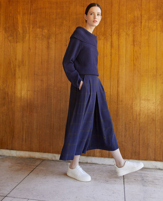  Falda pantalón acampanada Azul