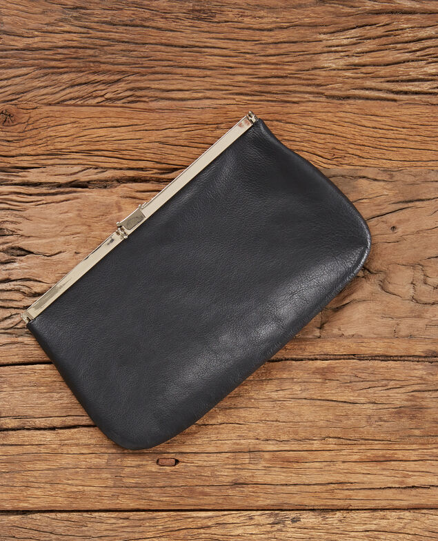 Bolso de mano de piel Noir