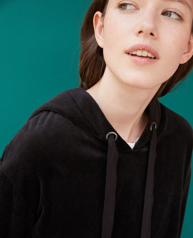 Sudadera con capucha Negro