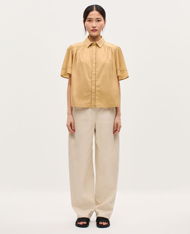 Camisa de gasa de algodón K320 prairie sand