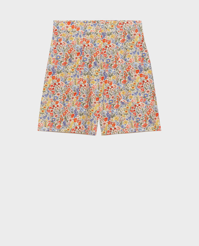 Short estampado de talle alto 5194 prairie_gardenia
