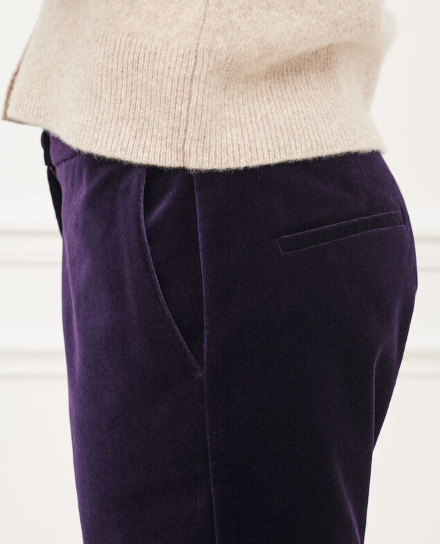 MARGUERITE - Pantalón cigarette 6040 purple