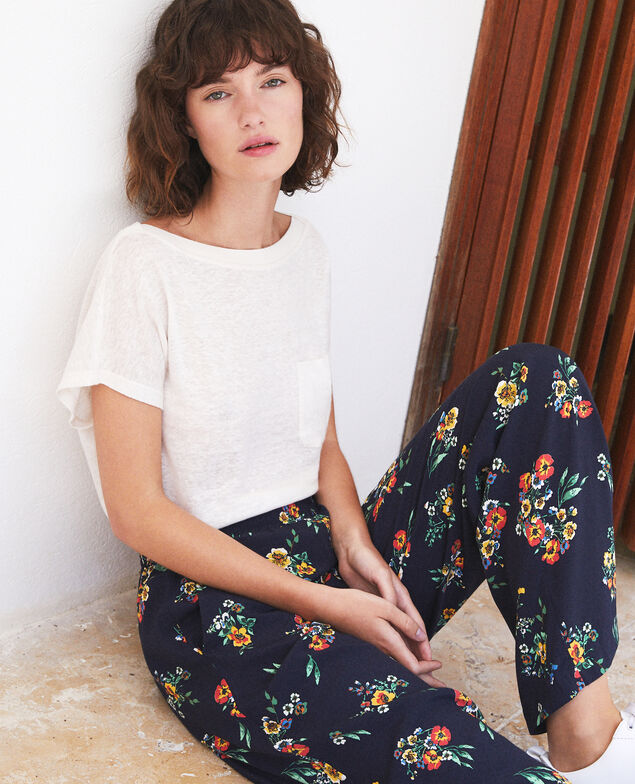 Pantalón estilo pijama Azul