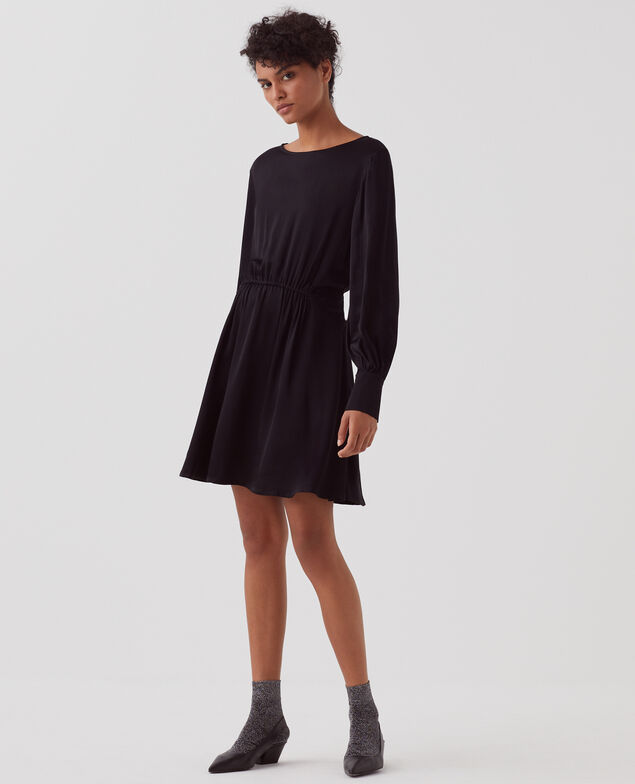 Vestido corto fluido H091 black beauty