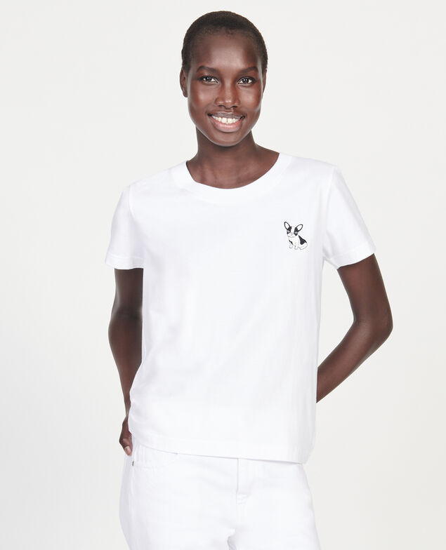  Camiseta de algodón Léon Optical white