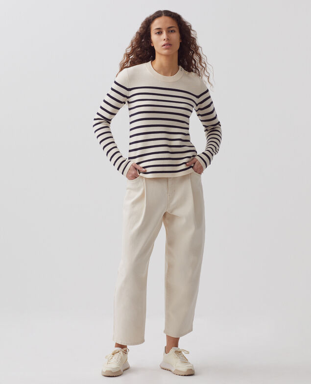 MADDY - Jersey marinero de lana merina 8842 01 offwhite