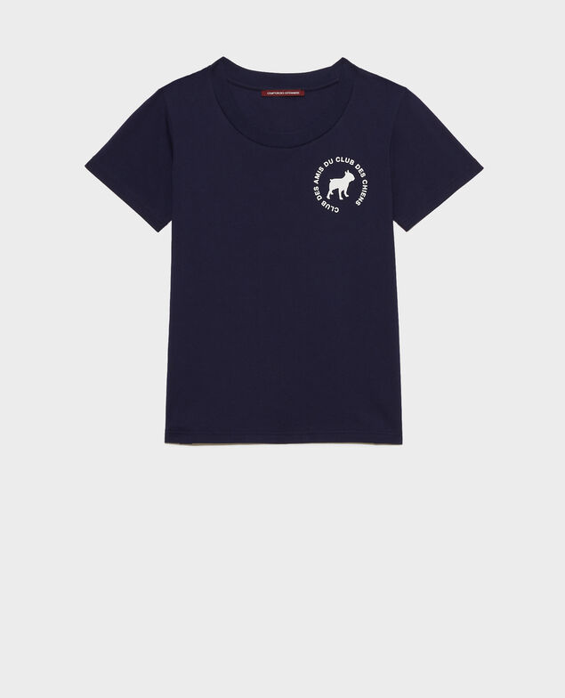 Camiseta de algodón Maritime blue