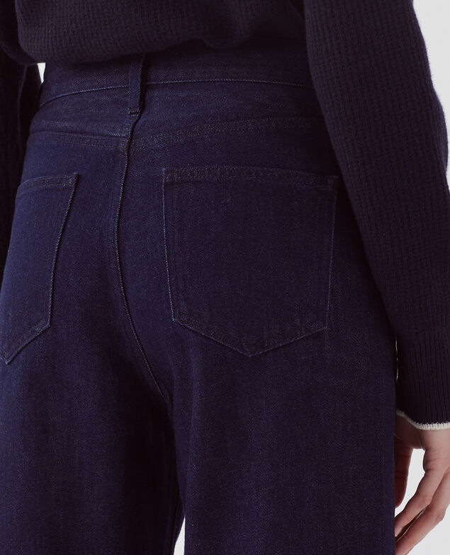 Jeans regular con vuelta ancha U690 navy