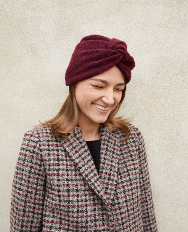 Gorro estilo turbante Marrón