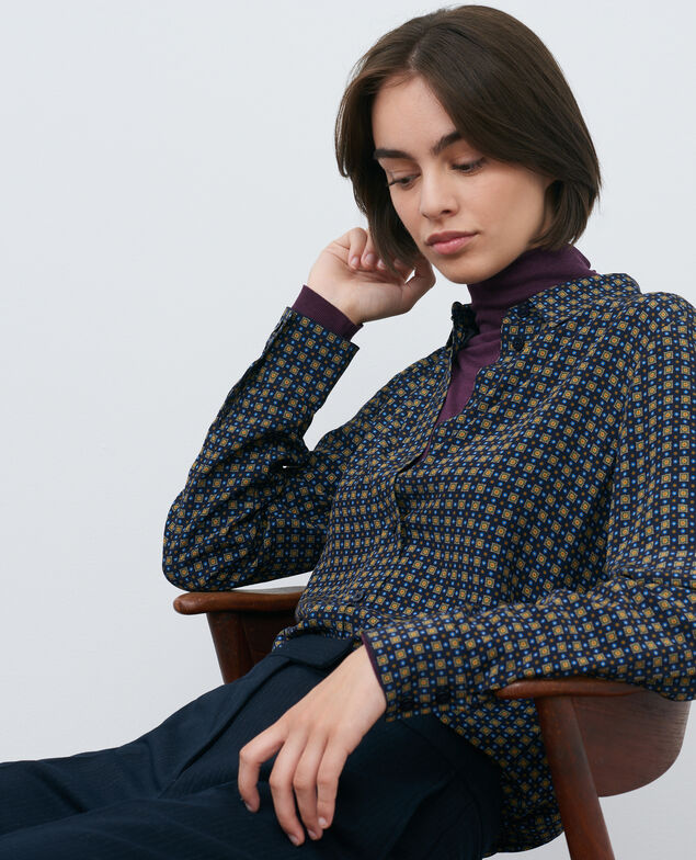 Camisa estampada Cravate green