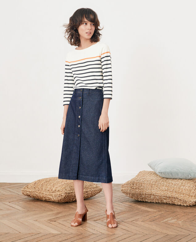 Falda en denim Indigo