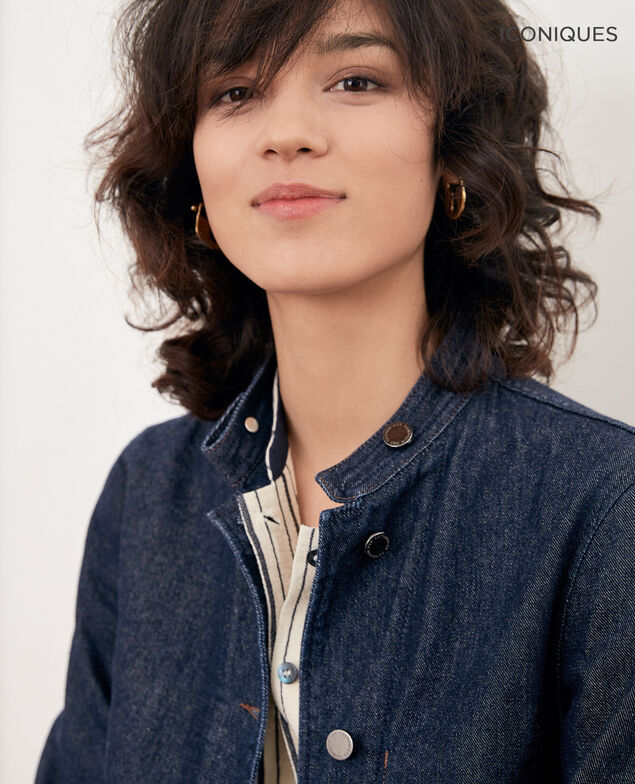 Chaqueta vaquera con cuello estilo militar Indigo