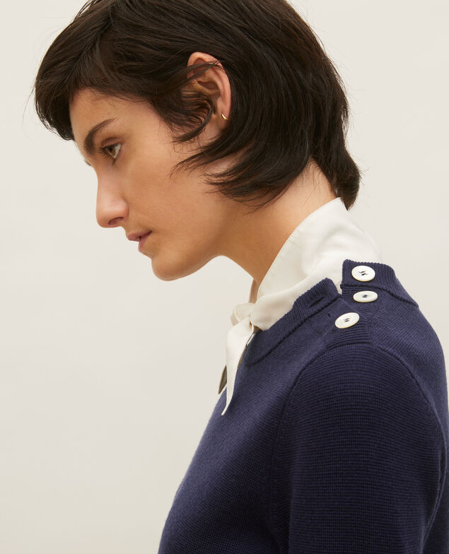 Jersey marinero de lana Maritime blue