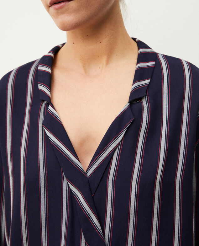 Camisa estilo pijama Azul