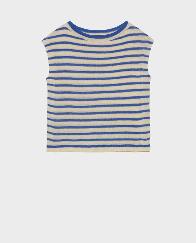 Camiseta de lino con tirantes Str butter amparo