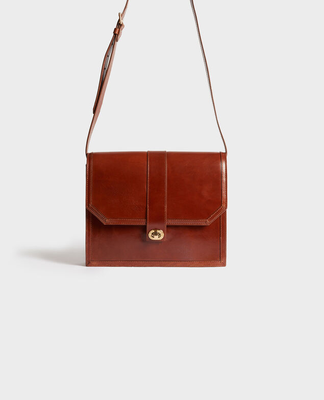 Bolso de cuero estilo vintage Pumpkin spice