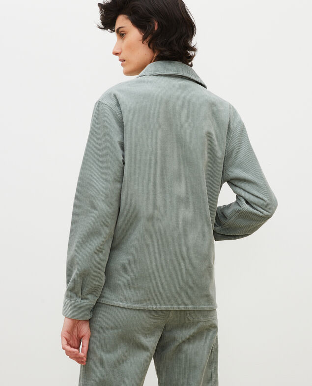  Chaqueta de trabajo de pana Chinois green