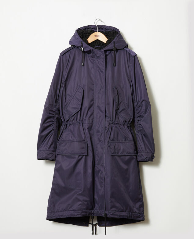 Parka con capucha Evening blue
